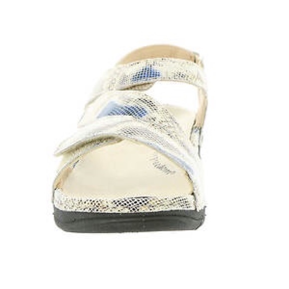 Sandale Orthopédique Confort Drew « Angela » - Taille 10M (US) - Beige, Effet Peau De Serpent - Semelle Compensée - Occasion